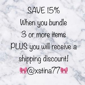 *Create a bundle to save 15% + shipping discount*
